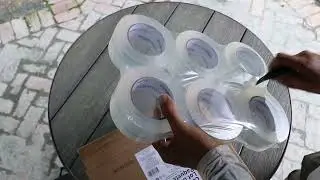 Clear Tape  Unboxing Amazon Basics Packing Tape (1.88&Prime; &times; 109 yds, 6‑Pack) 🚛 Strong Seal, Great Value