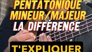 Enfin la diff&eacute;rence entre Pentatonique majeur et mineur  #coursdebasse #coursdemusique #penta