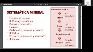Unidad 3 (Parte II) - Mineralog&iacute;a y Sistem&aacute;tica Mineral