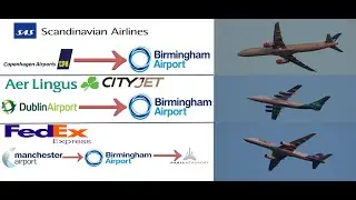 Coalpool Plane Spotting - SAS, Aer Lingus/CityJet, FedEx - June 2019