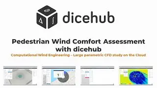 Pedestrian Wind Comfort Assessment with dicehub | Computational wind engineering study