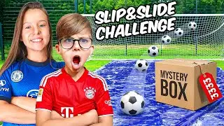 INSANE SLIP AND SLIDE FOOTBALL CHALLENGE!