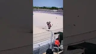Big crash Pedro Acosta 😱#balaton #hungary #ktm #pedroacosta #crash