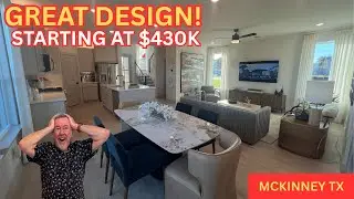 $430K NEW Home Tour in McKinney TX! | Normandy Bella 2 Model at Painted Tree (3 Bed + Study)