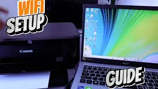 How To Connect Canon Printer To WIFI With Computer PC Laptop Review
