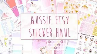 Aussie Etsy Sticker Haul ~ A Beautful Fable
