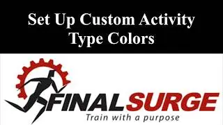 Changing your activity type colors in Final Surge calendar