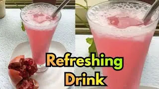 ANAR SODA RECIPE|Summer Drink Pomegranate Mocktail| Easy Homemade Cooler #pomegranate #drink#shorts 