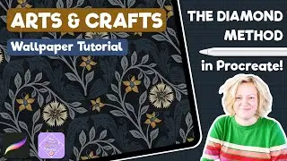 Create Stunning Arts & Crafts Wallpaper Patterns in Procreate | Intermediate Tutorial