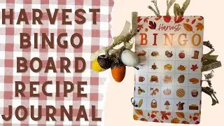 🍁Autumn Recipe Journal Made from a Bingo Board! 🍁 Unique Fall Junk Journal Idea
