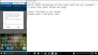 Aircel free talktime offer ( Not existing ...! )