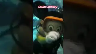 Mickey Scuba Diving #shorts #disney #mickeymouse #epcot #reels #fyp #fun #viralvideo #trending