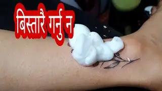 Flower Tattoo on Girl .Tattoo House.Sandip lama