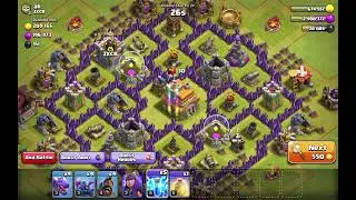 Playing clash of clans and farming materials.