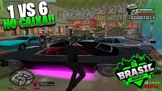 🚨 FUI SOZINHO NO CAIXA E TIVE QUE TROCAR TIRO 1 VS 6 NO ( BRASIL ROLEPLAY )