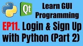 [GUI Programming] EP11. Login & Sign Up with PyQt5 (Part2)