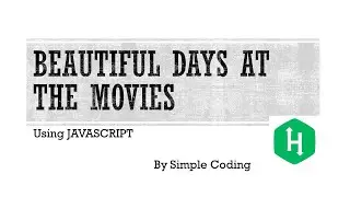 Hackerrank - Solved Beautiful days at the movies using Javascript