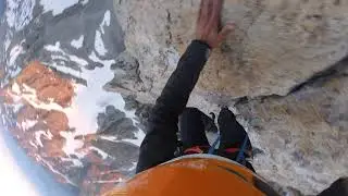 Solo climbing Upper Exum Ridge Route, Grand Teton.