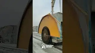 Granite and Marble Stone quarry machine equipment double blade mining machine #stonemachine