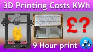 How much electricity does my 3D Printer use? 9 Hour print.