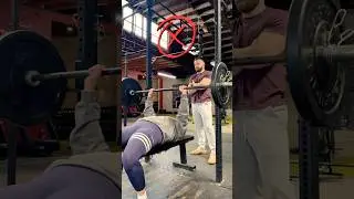 How To Spot On Bench Press #benchpress #gym #fitnesstips