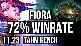 FIORA vs TAHM (TOP) | 72% winrate, 1/1/5 | KR Master | 11.23