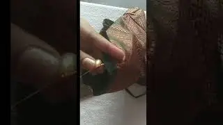How to hang beads to blouse hands//mounika designs and fashions //