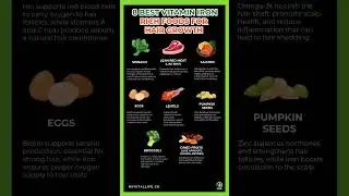 8 Best Vitamin Iron Rich Foods for Hair Growth