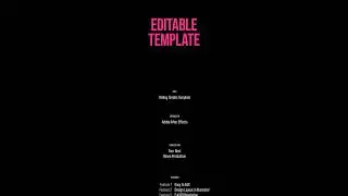 Free Rolling Credits Template for After Effects #freeaftereffectstemplates  #freeaetemplates