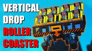 We Built a Dive Coaster in Scrap Mechanic!