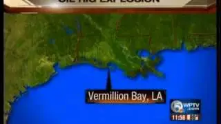 Oil rig explosion