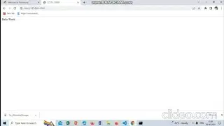 "Hello world"- web page with Django