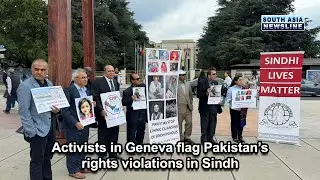 Activists in Geneva flag Pakistan&rsquo;s rights violations in Sindh
