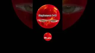Stephenson 2-18 VS Betelgeuse VS Sun #shorts #stephenson218 #betelgeuse