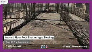 Ground Floor Roof Shattering | One84 The Boulevard | Project of 7Tides Estates | Bahria Town Phase 8