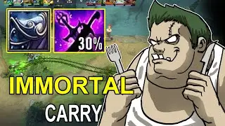The HARDEST CARRY PUDGE destroy the enemy forces no survivors | Dota 2 pudge