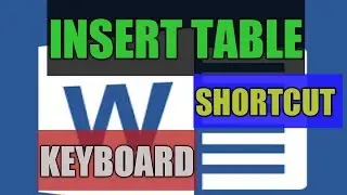 Create table in word and Line Design  with Keyboard Shortcut by Cool Trick