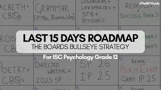LAST 15 DAYS ROADMAP | ISC Psychology | Launching SUCCESS PAPERS for 2026
