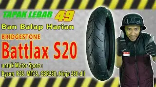 Ban BRIDGESTONE Battlax S20 Hypersport 110/70-17 Ban Soft Compound untuk Balap dan Cornering