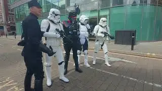 Manchester comic con procession