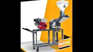 MOLINO DE MARTILLOS  Y PICADORA  MARCA JF MODELO JF-2D CON MOTOR GASOLINA