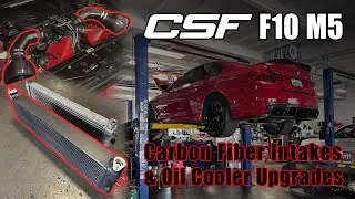 The CSF F10 M5 gets an Oil Cooler and Intake Upgrade