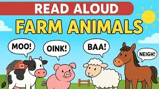 BEGINNER READ ALOUD - Big Red Barn with Farm Animal Sounds