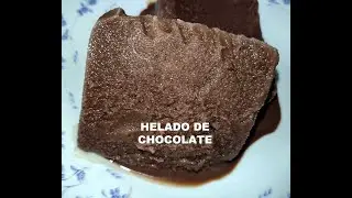 Helado de chocolate para corte