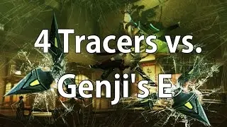 [Overwatch Beta] 4 Tracers vs. Genji