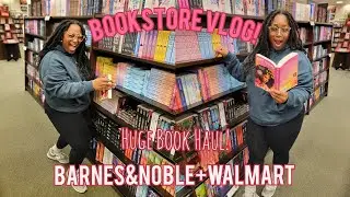 *trying new genres* 😲🫶🏾bookstore vlog! HUGE BOOK HAUL!🫶🏾📚 Barnes&Noble+Walmart