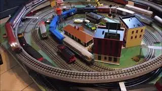 Four *LIONEL FM Trainmasters* POSTWAR with *Super Long* train.