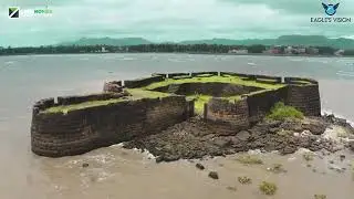 Alibag kulaba fort bye shoot by drone