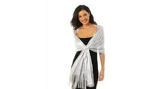 Sparkling Metallic Shawls and Wraps with Buckle | 4.3 stars