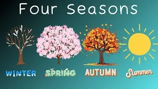 Four Seasons in english | Weather and seasons vocabulary | Play based learning - Esl, efl